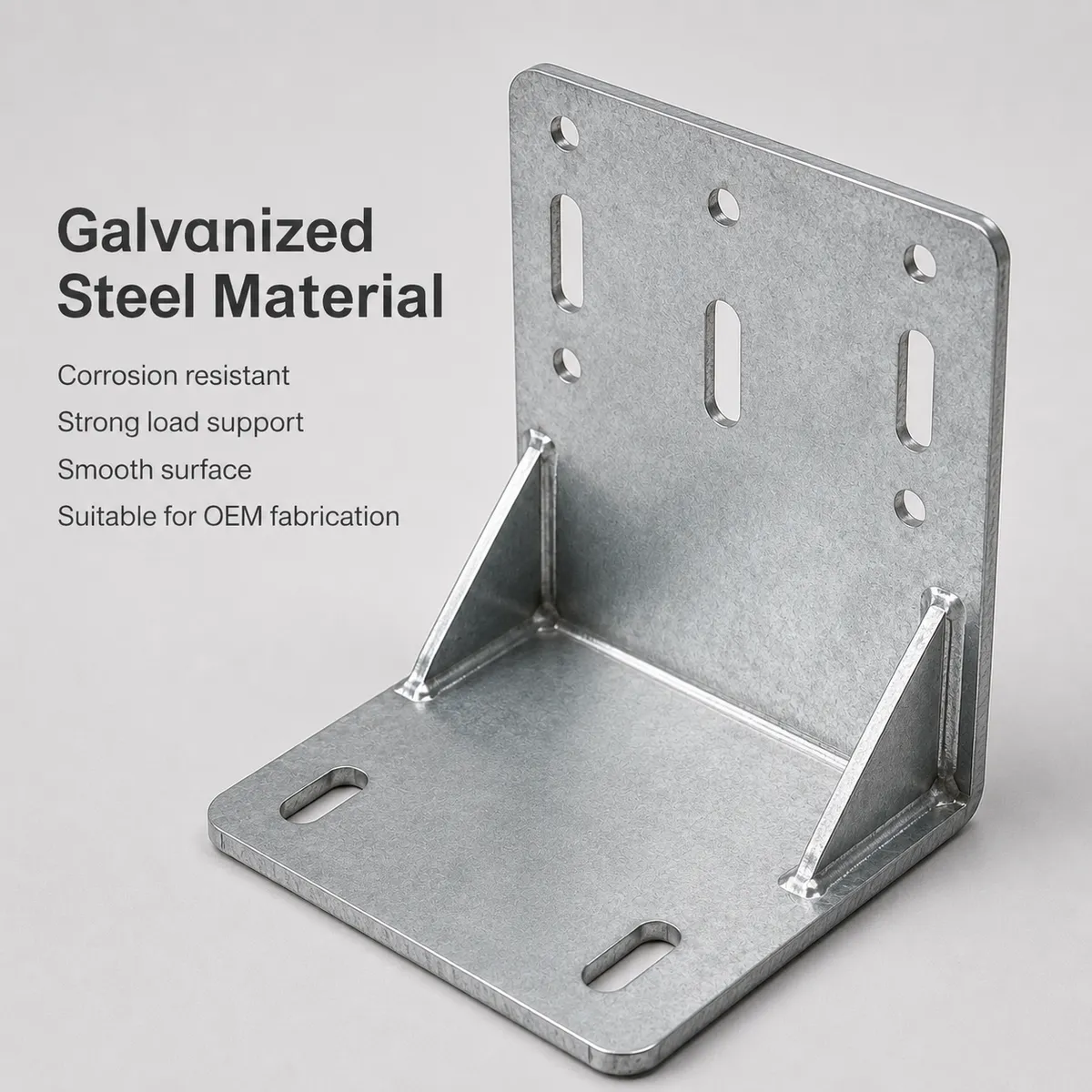 galvanized steel bracket material and smooth surface detail