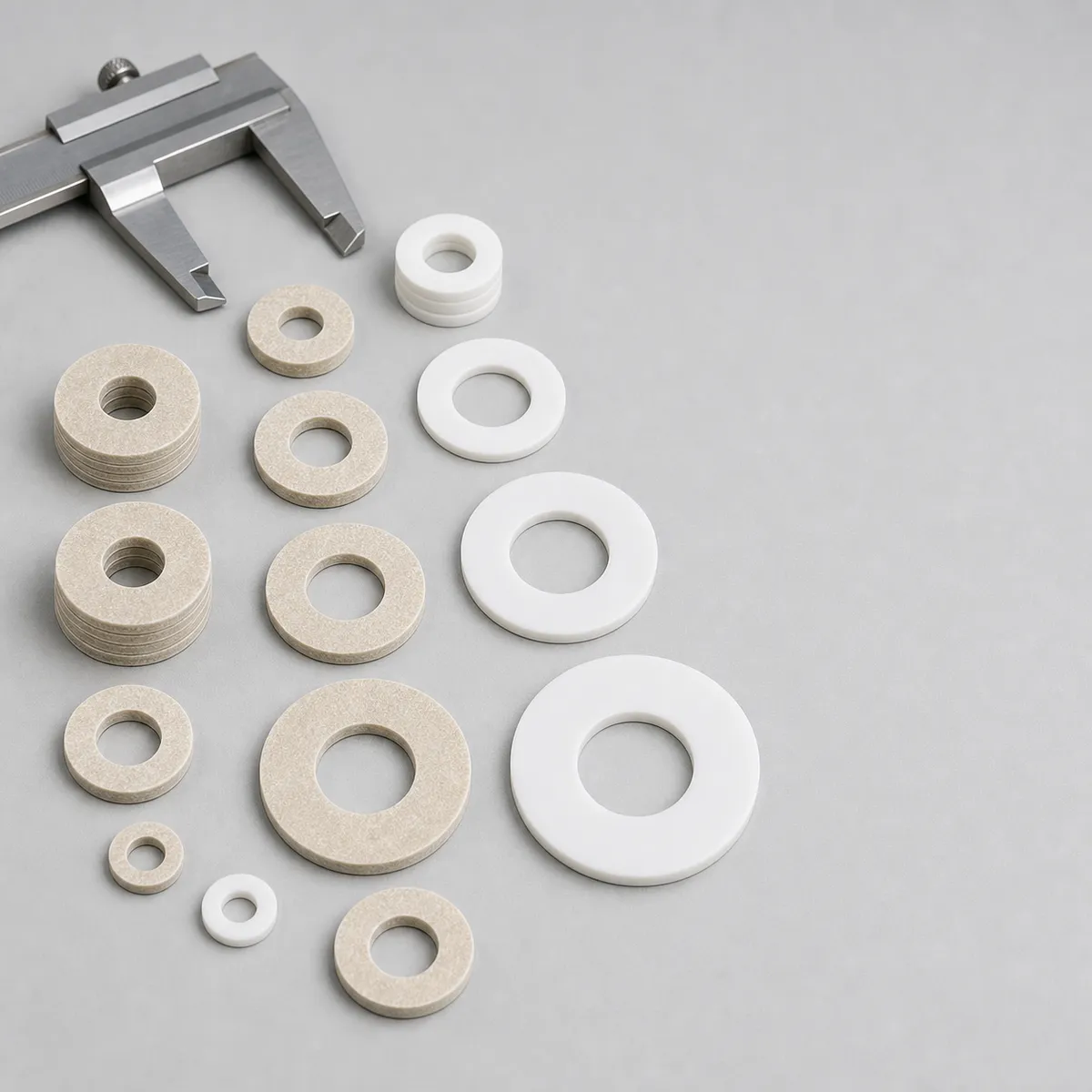 Insulating washers used in industrial electrical assembly and equipment mounting