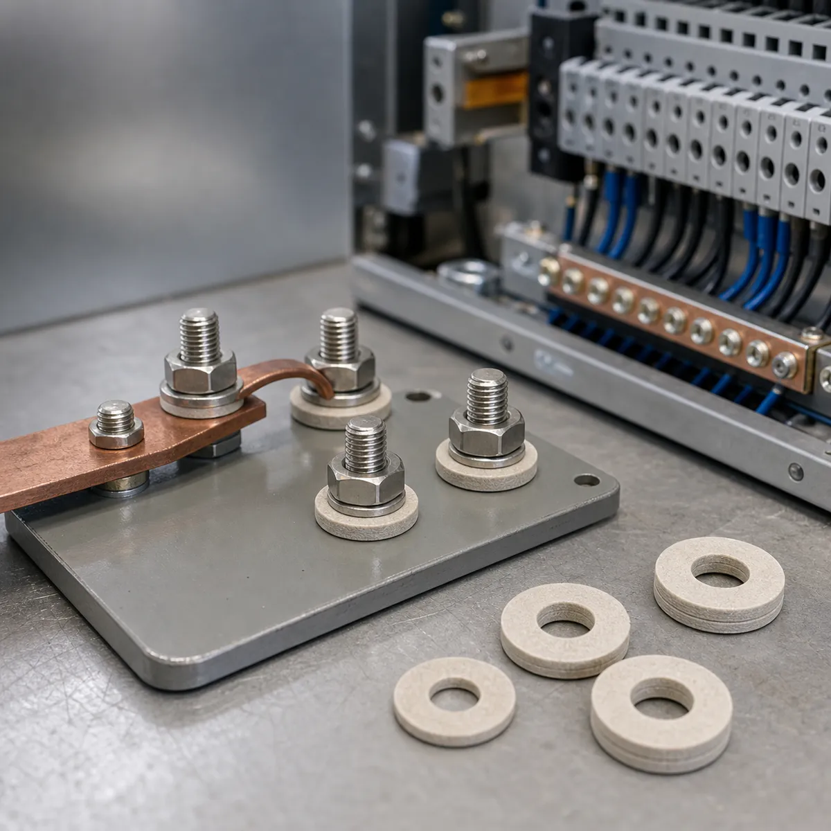 Insulating washer set for OEM supply and bulk packing