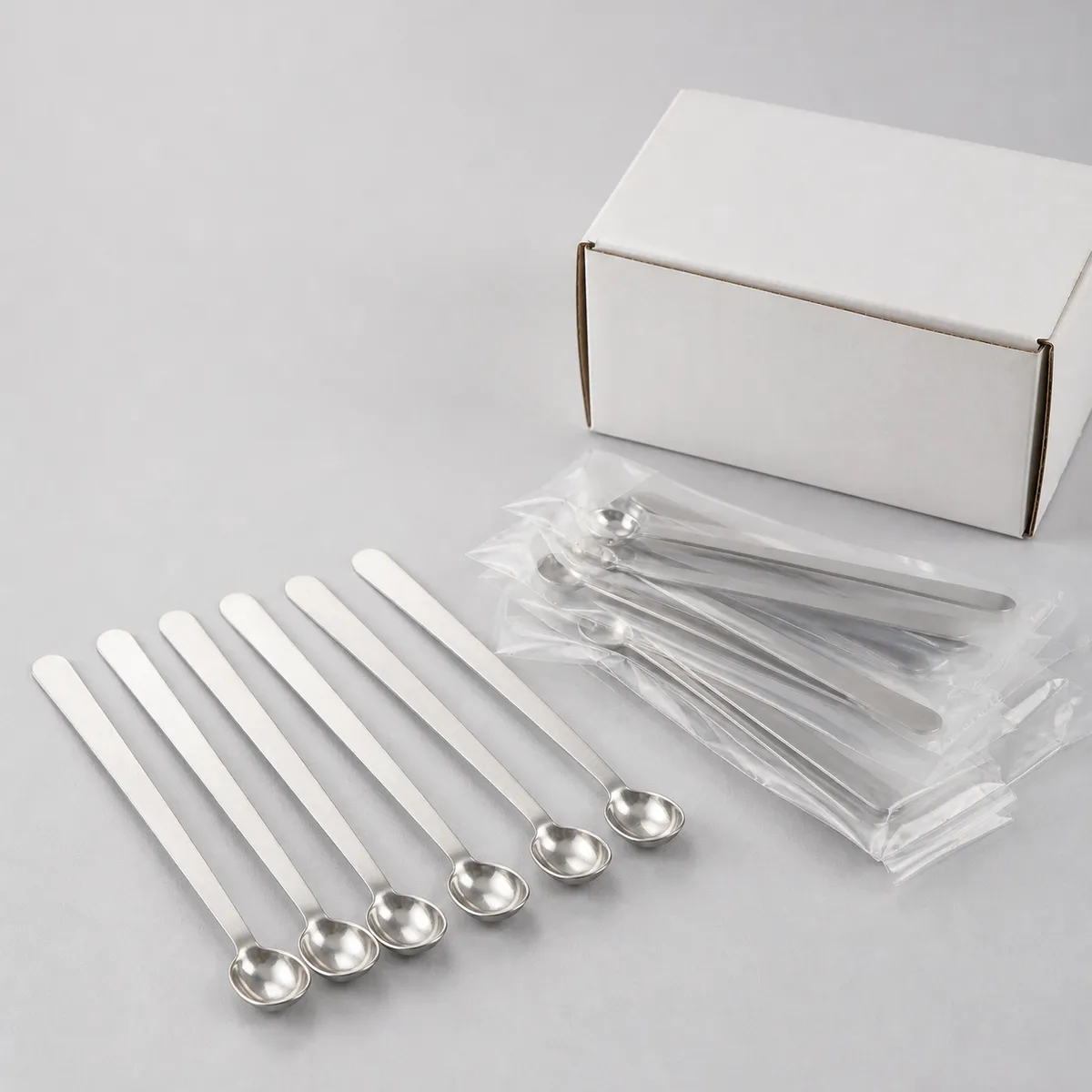 Lab sample spoons packed for bulk supply and OEM orders