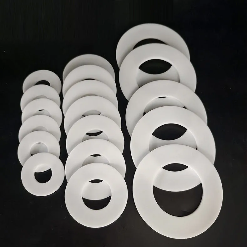 White PTFE gasket close-up