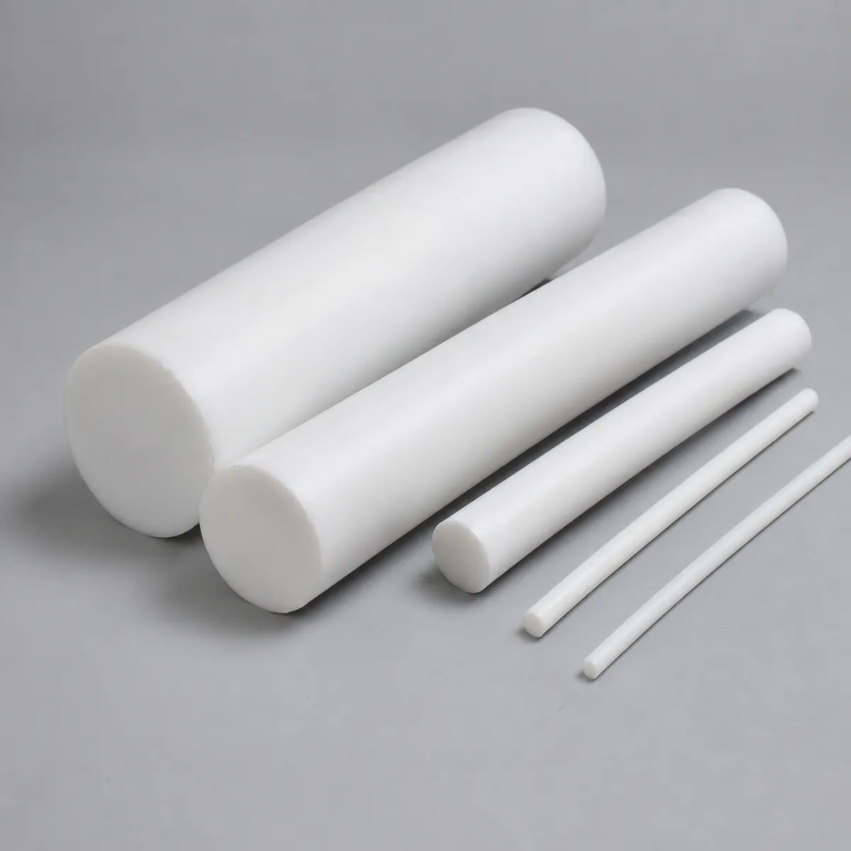 PTFE rod main product photo with multiple diameter options