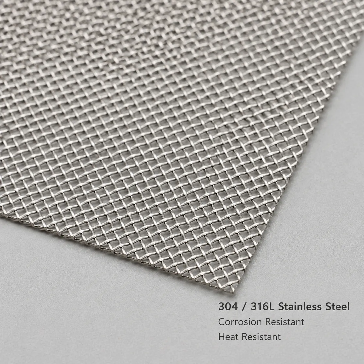 304 and 316L stainless steel mesh detail for filtration and screening