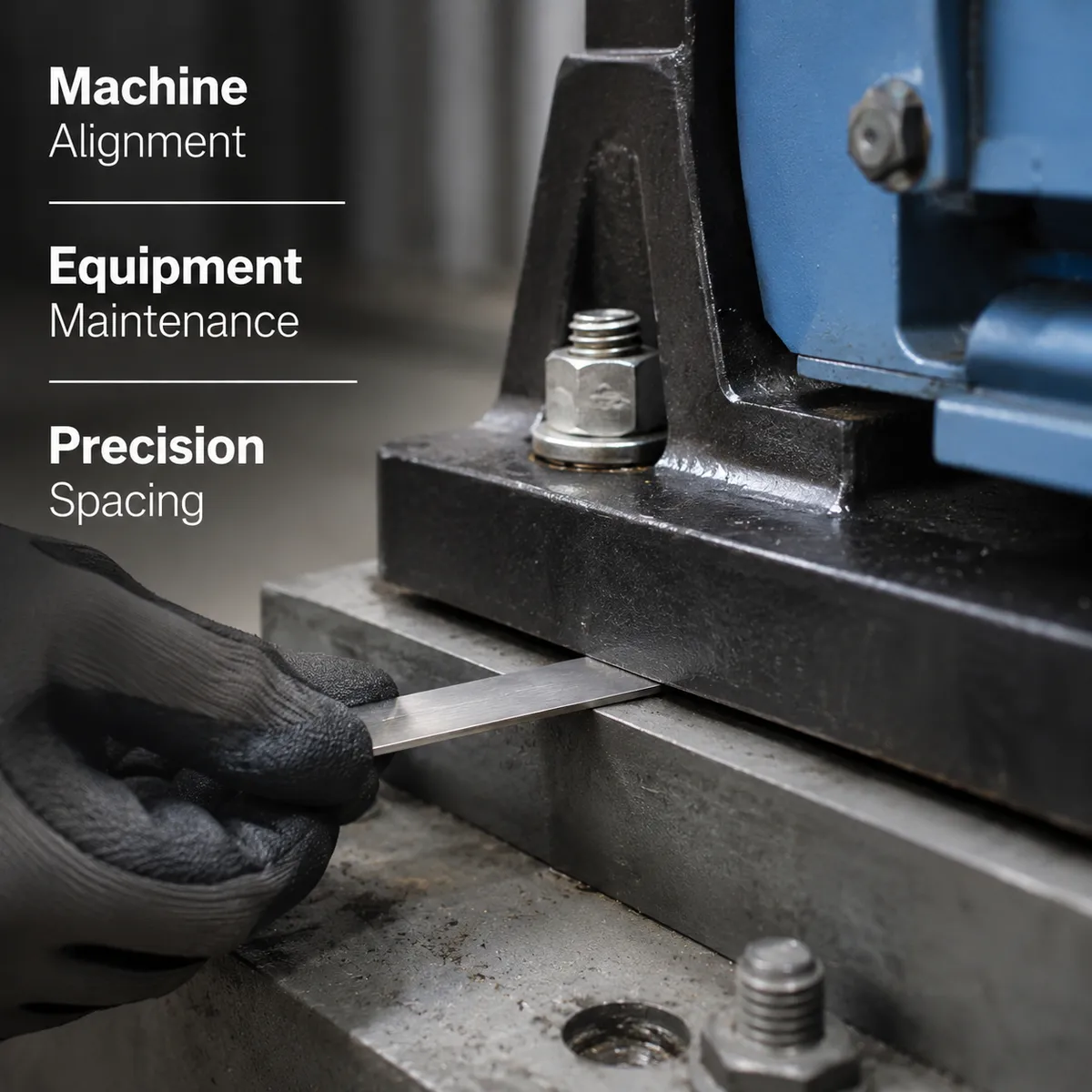 Stainless steel shim used for machine alignment and equipment maintenance